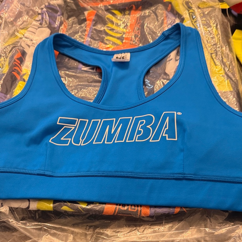Zumba Fitness Vibrant Blue Sports Bra